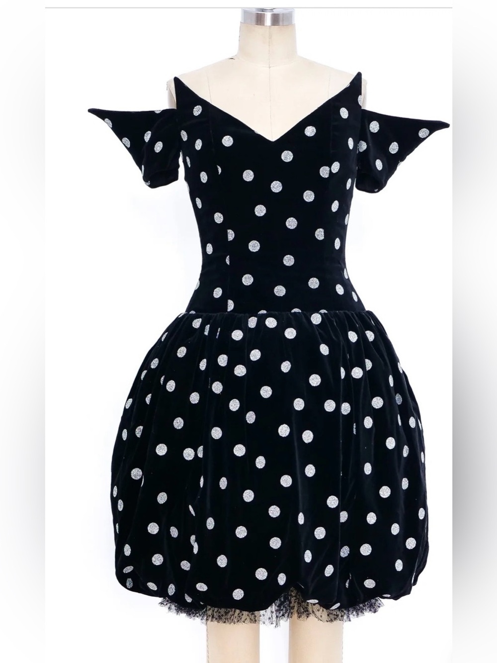 Lanvin 1980’s Velvet Mini Dress